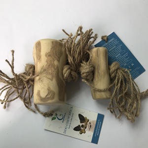 Natural Wood Cat Toy With Rope Tassels Durable Pet Accessory For Cats All Seasons Simple Style Made in VietNam - Product Image 4