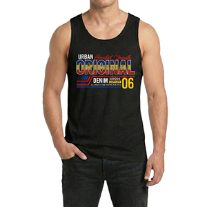 เสื้อกล้ามออกกำลังกายผู้ชายแบบมีโลโก้สั่งทำได้ ทรงเข้ารูป ระบายอากาศได้ดี ซับเหงื่อ ผ้าถัก - Product Image 2