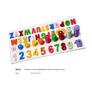 Tablero de aprendizaje de matemáticas Montessori 3 en 1 de madera |   Juegos de Números, Colores y Conteo para Niños Pequeños |   Rompecabezas Educativo de Clasificación - Product Image 5