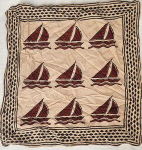 Pañuelo Cuadrado Hecho a Mano con Estampado Indio, Bufanda de Algodón Boho, Accesorio para el Cabello, Regalo para Ella, Duradero para el Verano y la Playa - Product Image 1