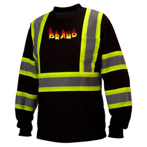 Camisa de seguridad reflectante de alta visibilidad con bolsillos, ropa de trabajo de alta visibilidad para trabajadores de la construcción industrial - Product Image 5