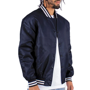 Chaquetas de Satén Transpirables, Impermeables y Resistentes al Viento con Cuello Alto para Invierno, Fabricante de Ropa Personalizada para Hombre, Chaqueta de Satén - Product Image 2