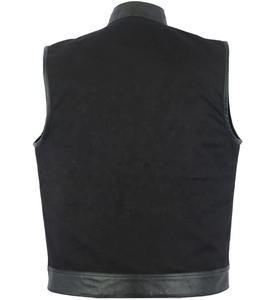 Chaleco de Mezclilla de Algodón con Botones para Motociclistas, de Alta Calidad, para Invierno, para Hombre, Venta al Por Mayor - Product Image 4