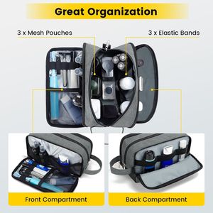 Borsa da Toilette Impermeabile Vorspack per Uomo, Accessori da Bagno da Viaggio, Idea Regalo - Product Image 2