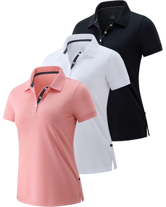 เสื้อยืดลำลองผู้หญิง OEM ODM แขนสั้น รับผลิตแบรนด์ของคุณเอง คุณภาพสูง เป็นมิตรต่อสิ่งแวดล้อม ผ้าฝ้ายปิเก้ ระบายอากาศได้ดี - Product Image 1