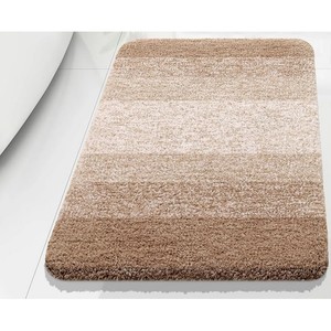 Tapis de bain rectangulaire moderne avec motif géométrique, dos antidérapant en caoutchouc pour usage domestique - Product Image 2
