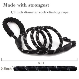 Collier d'entraînement pour animaux de compagnie en nylon durable avec ruban et rivets en cristal pour grands chiens - Style simple, utilisable toute l'année - Product Image 3
