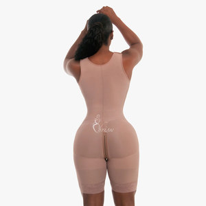 Body modellante contenitivo a compressione elevata da donna <span class=keywords><strong>con</strong></span> bustino e chiusura a spilla per uso quotidiano e post-chirurgico, per la pancia - Product Image 3