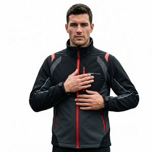 Men <b>Racing</b> Softshell <b>Jacket</b> Lightweight Windproof Waterproof Sports <b>Jacket</b> Outdoor Cycling Motorsport Training <b>Jacket</b> - Product Image 2