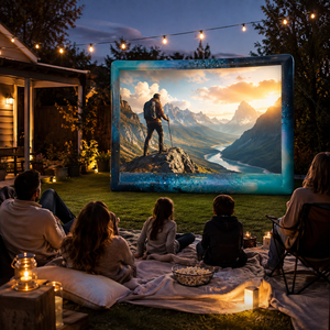 Pantalla Inflable Gigante Personalizada para Cine al Aire Libre con Proyector, para Fiestas y Eventos en el Patio Trasero, Alquiler - Product Image 5