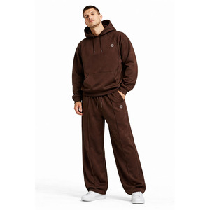 Conjuntos de Sudaderas con Capucha y Pantalones Deportivos OEM de Primera Calidad, Fabricante Mayorista, 450 GSM, Ropa Urbana Hip Hop Personalizada para Hombre - Product Image 1