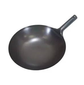 AD-658 Ajido Japan made padella wok in acciaio al carbonio 33cm