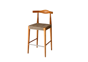 Mudi Luxury Strong Bar Chair Solid Teak Wood Natural Finish Scandinavian Design for Commercial Hotel <b>Dining</b> & Outdoor Use - Product Image 2