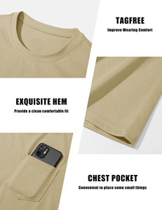 เสื้อยืดคอตตอนแท้ 100% หนัก 345GSM สำหรับผู้ชาย สไตล์สตรีทแวร์พื้นฐาน แขนสั้น ทรงหลวม สวมใส่สบาย เหมาะสำหรับฤดูร้อน - Product Image 5