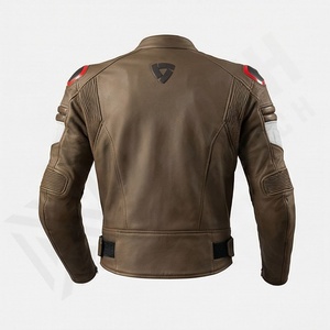 เสื้อแจ็คเก็ตมอเตอร์ไซค์หนังกันน้ำแบบใหม่ ระบายอากาศได้ดี พร้อมแผ่นป้องกัน CE สำหรับมืออาชีพ ใช้ได้ทุกฤดู เหมาะสำหรับทั้งชายและหญิง - Product Image 2