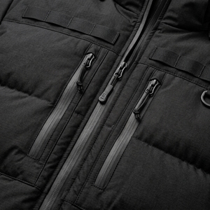 Chaqueta Acolchada con Capucha para Hombre, Negra, Abrigo de Invierno Cálido y Acolchado, Ligero, Impermeable, Reversible, con Logotipo Frontal One Apex - Product Image 6