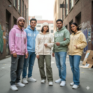 Sweat-shirts de haute qualité, très demandés par les clients, streetwear, sweat-shirts en molleton épais, impression de logo, sweat-shirts unisexes à fermeture éclair - Product Image 2