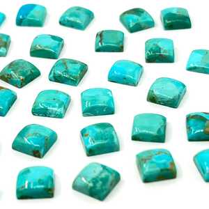 Turquesa Mohave Azul, Cabujón Cuadrado, Piedra Preciosa Suelta para Joyería - Product Image 3