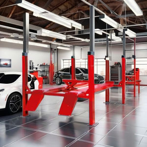 Lève-voiture hydraulique à quatre poteaux pour garage automobile, atelier et station de service - Product Image 4