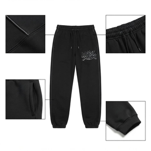 Custom Men's Oversized Drop Shoulder Hoodie Jogger Tracksuit Streetwear Custom Printing <b>Embroidery</b> Private Label Manufacturer - Product Image 3