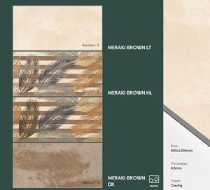 Carreaux de sol et de mur modernes de luxe 600x1200mm, aspect 3D, finition brillante et polie, pour maison, hôtel, salle de bain - Product Image 3