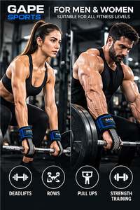 Sangle de musculation en nylon avec anneau en D, support de poignet robuste, épaisse, confortable, ajustement sécurisé, prise en main améliorée pour l'entraînement en salle de sport - Product Image 2