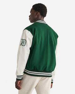 Veste universitaire personnalisée pour hommes, qualité supérieure, style baseball, manteau bomber décontracté, streetwear, vêtements OEM en gros - Product Image 3