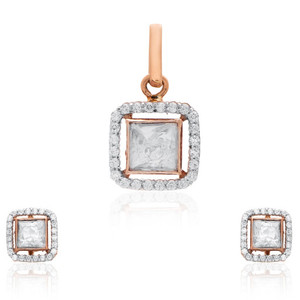 <b>Solid</b> 18K <b>Gold</b> CZ Diamond Charm <b>Pendant</b> for Women Luxury Elegant Fine Jewelry Regular Size SGL Certified Beautiful Gift - Product Image 4