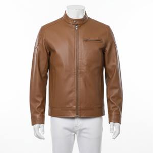 Veste en cuir de haute qualité pour homme, style tendance, en cuir de vachette 100% authentique, vente flash - Product Image 1