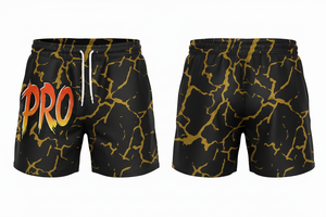 Shorts de sport unisexes pour hommes, en coton lourd 100 %, imprimés en relief personnalisés, respirants, à séchage rapide, style streetwear - Product Image 6