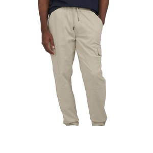 Pantalon de jogging athlétique uni pour homme, 100 % coton, coupe-vent, léger, avec cordon de serrage, taille élastique et poches latérales, idéal pour la gym, vente en gros - Product Image 1