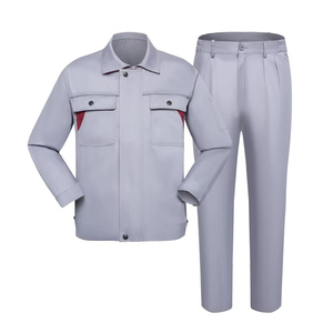 Combinaison de travail en coton et polyester de qualité supérieure – Veste et pantalon de sécurité industrielle pour l'utilisation en usine et en atelier - Product Image 6