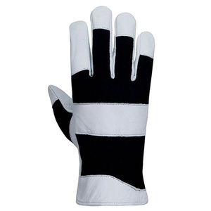 Gants de travail à doigts entiers en cuir de chèvre, matériau durable, respirants, pour travaux en extérieur, pour adultes - Product Image 3