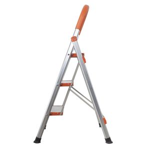 330 Lbs Load Capacity <b>Folding</b> Platform Stool Non-Slip 3-<b>Step</b> Aluminum XH <b>Ladder</b> - Product Image 2