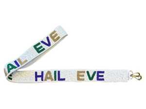 สายคล้องคอโพลีเอสเตอร์สีขาว Hail State พร้อมตะขอโลหะ สายปรับได้ ทันสมัย - Product Image 2