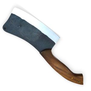 Couteaux à découper de qualité supérieure, robustes, avec lame en acier forgé, manche en bois durable et étui de protection en cuir pour la viande - Product Image 4