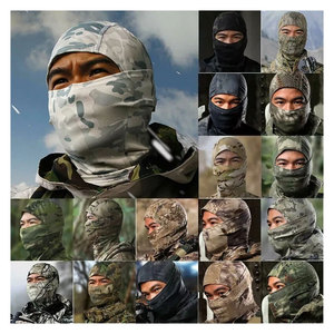Cagoule tactique camouflage intégrale pour le ski, le cyclisme et la moto – Coupe-vent, respirante, protection extérieure - Product Image 4