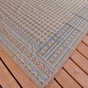 Alfombra Dhurrie de Lana Tejida a Mano - Patrón Geométrico de Trefoil Hecho a Mano - Product Image 4