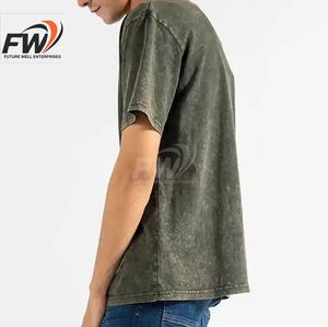 Camiseta con efecto acid wash para hombre, personalizada, de corte oversize - Product Image 5