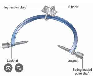 Pinzas de Tracción Manuales GARDNER WELLS de Acero Inoxidable de Alta Calidad, con Resorte, Certificación CE, para Estabilización y Alineación Espinal - Product Image 3