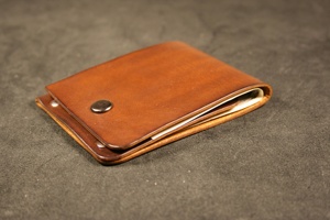 B2B Supplier Stitchless Leather <b>Wallet</b> Minimalist Slim Card Holder Genuine Leather No Stitch <b>RFID</b> <b>Blocking</b> SLW-0061 - Product Image 2