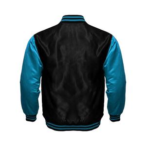 Veste de baseball matelassée en satin brodée sur mesure, fabriquée au Pakistan avec du tissu en toile - Product Image 2