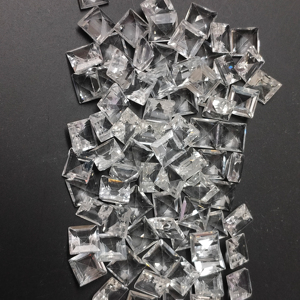 Topacio Blanco Natural de 7MM, Corte Cuadrado Escalonado, Gemas Sueltas de la Mejor Calidad para Joyería - Product Image 3