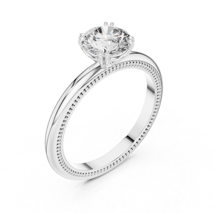 1.0ct Brilliant Cut Moissanite <b>Solitaire</b> Engagement <b>Ring</b> 925 Sterling <b>Silver</b> Handmade Luxury Fine Jewelry Wedding & Anniversary - Product Image 4