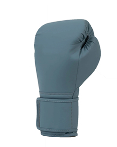 Wholesale Blue PU Leather Boxing Training Gloves With <b>Velcro</b> Wrist <b>Strap</b> For Adults Premium quality - Product Image 3