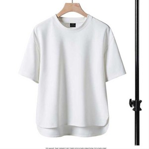 China Bangladesh Factory Price OEM Customized <b>Silk</b> Screen Printed Front Loose Fit Neck Breathable Quick Dry Solid Color Men T - Product Image 5