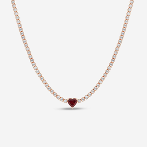 Collar de Moda con Colgante de Zafiro Sintético Corte Pera de 11.48x7.06 mm y Diamante Redondo Cultivado en Laboratorio de 7 1/3 CTW, Gema Azul de Lujo - Product Image 4