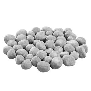 Set di 48 Ciottoli in Ceramica per Fuoco, Pietre Laviche da 1,2 Pollici, Riutilizzabili per Caminetto Interno ed Esterno, Accessori per Focolare - Product Image 6