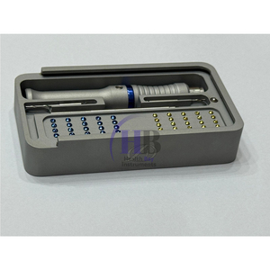 Kit chirurgical complet GBR Health Bay Instruments pour implants dentaires, clous osseux à membrane, en acier inoxydable argenté, Power Dental - Product Image 4