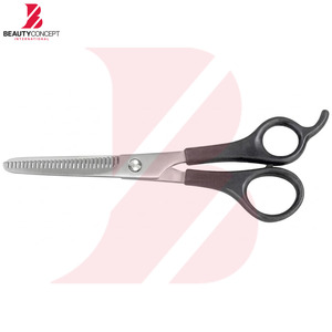Ciseaux à effiler ergonomiques à manche noir avec dents fines, ciseaux de barbier professionnels pour une texturisation précise des cheveux - Product Image 3